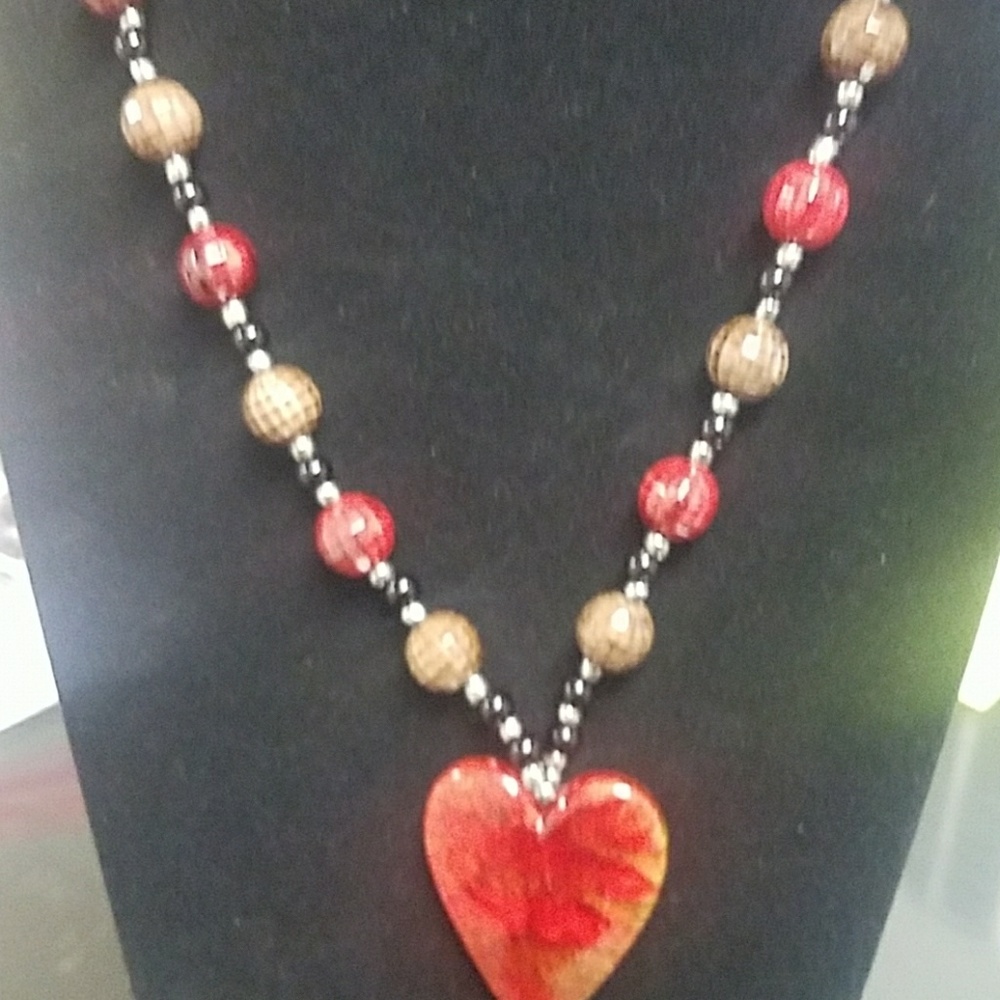 Handmade heart necklace
